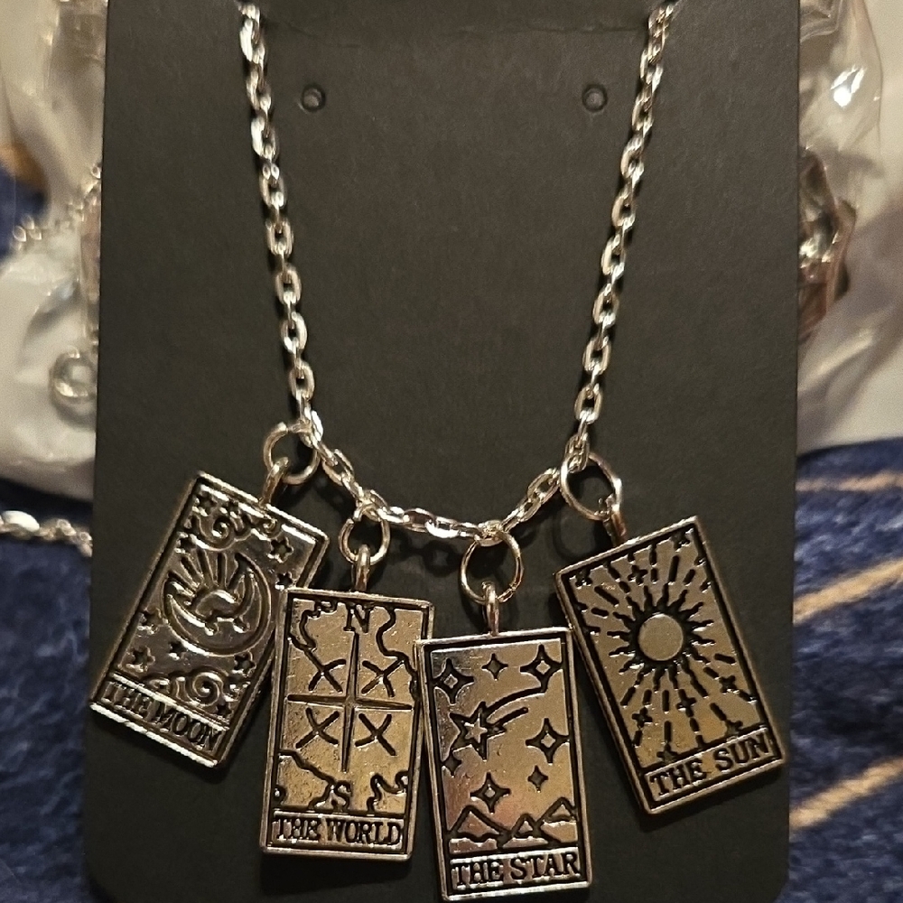 Mystical Tarot Card Charm Necklace